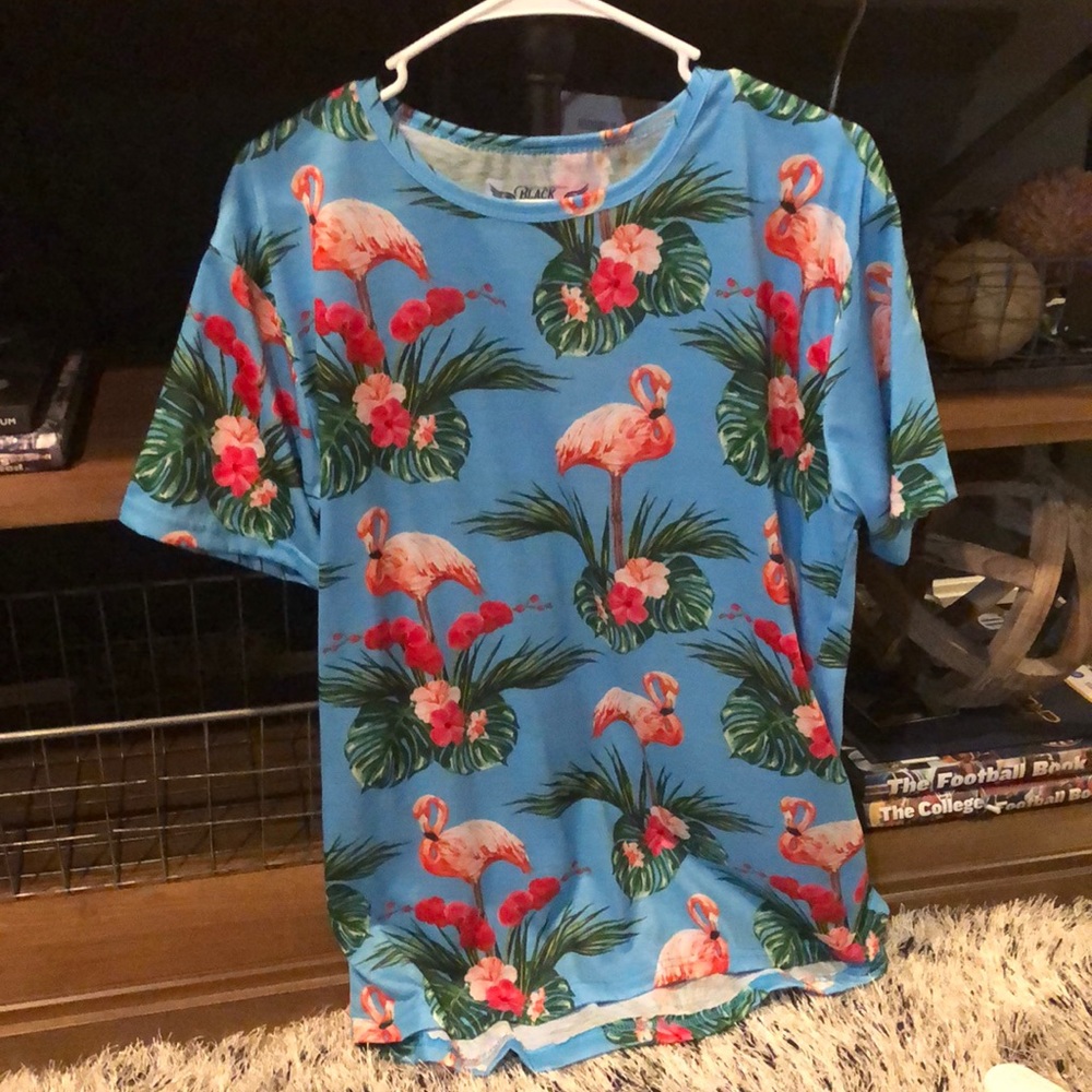All Over Print Flamingo Shirt